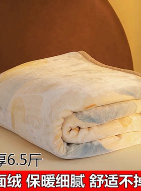 水星毛毯加厚保暖拉舍尔盖毯冬天