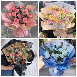 浙江金华市浦江县磐安县兰溪市同城鲜花店订情人节玫瑰送女友老婆