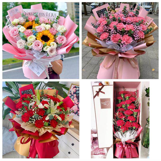 母亲节送妈妈康乃馨花束天津河东区唐家口向阳楼常州道同城鲜花店