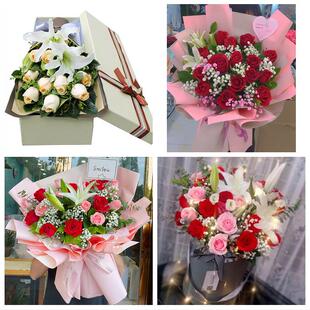 长治屯留平顺黎城壶关长子县同城鲜花店订玫瑰百合送女友老婆生日