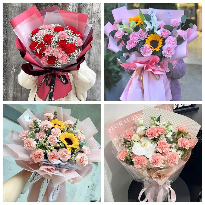 湘潭市易俗河镇湘乡市韶山市同城鲜花店38节康乃馨百合花束送长辈