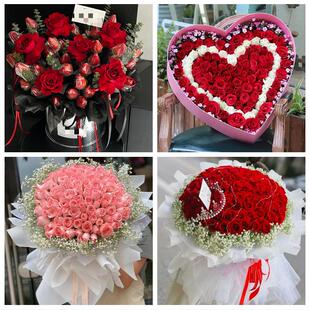 四川凉山州西昌市盐源县德昌县鲜花店同城配送女朋友草莓玫瑰花束