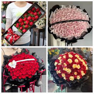 江西九江市濂溪区浔阳区柴桑区鲜花店同城配送女朋友情人节红玫瑰