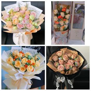送九江市庐山市都昌县湖口县同城鲜花店情人节玫瑰花束礼盒送女友