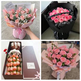 送北京市甘家口八里庄紫竹院同城鲜花店情人节送老婆玫瑰表白女友