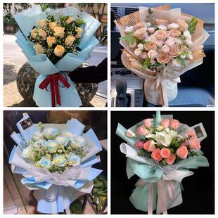 黑龙江绥化市北林区望奎兰西县同城鲜花店送11朵33枝玫瑰表白女友