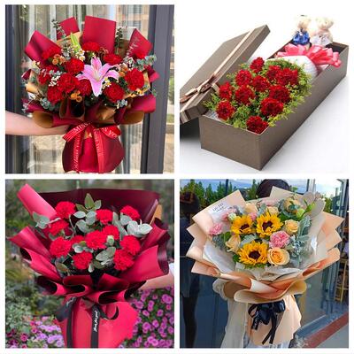 张家口万全崇礼区张北康保县同城鲜花店38节康乃馨百合花束送长辈