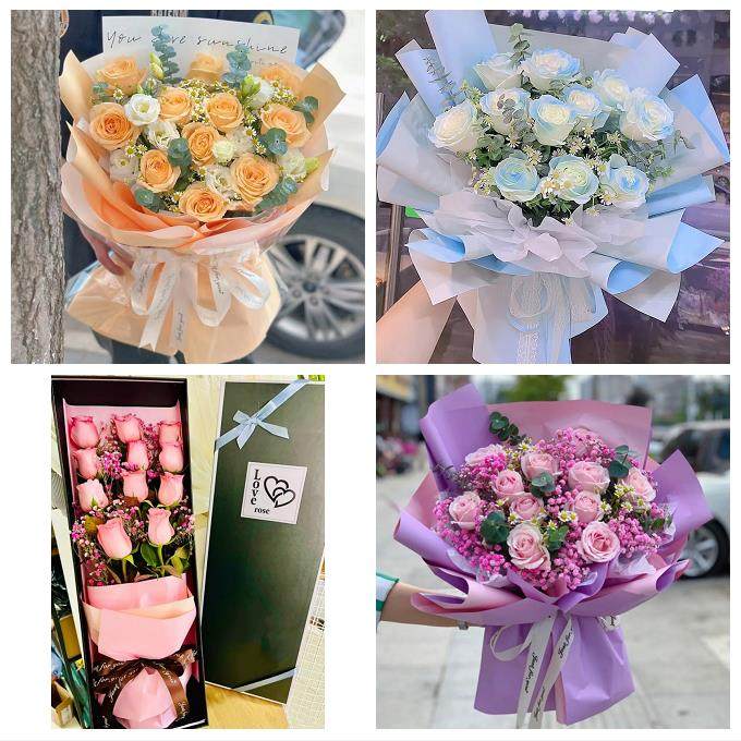 天津市西青区张家窝精武大寺镇鲜花店同城配送女朋友草莓玫瑰花束