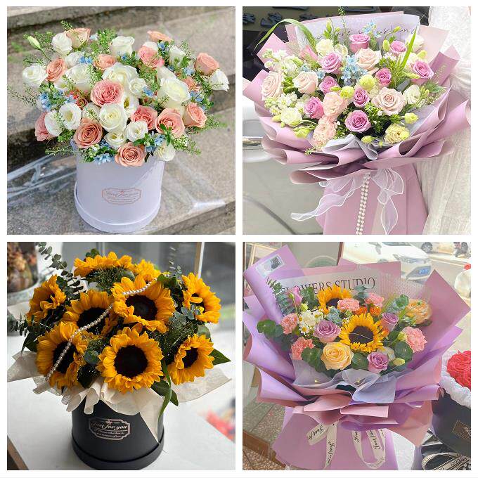 辽宁抚顺市抚顺县新宾县清原县同城鲜花店向日葵玫瑰混搭生日花束