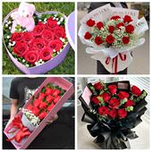 河北石家庄深泽赞皇无极平山县鲜花店同城配送女朋友情人节红玫瑰