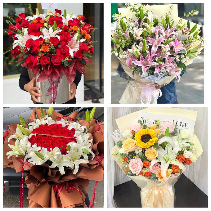 铜川市王益区印台耀州区宜君县同城鲜花店送玫瑰百合花束老婆生日