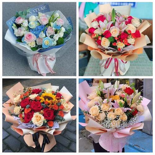 六安市霍邱县舒城金寨霍山县同城鲜花店玫瑰向日葵绣球送朋友生日