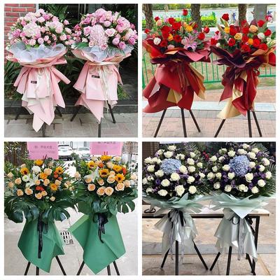 湖北武汉市洪山江夏黄陂新洲区鲜花店同城送开业花篮朋友公司乔迁