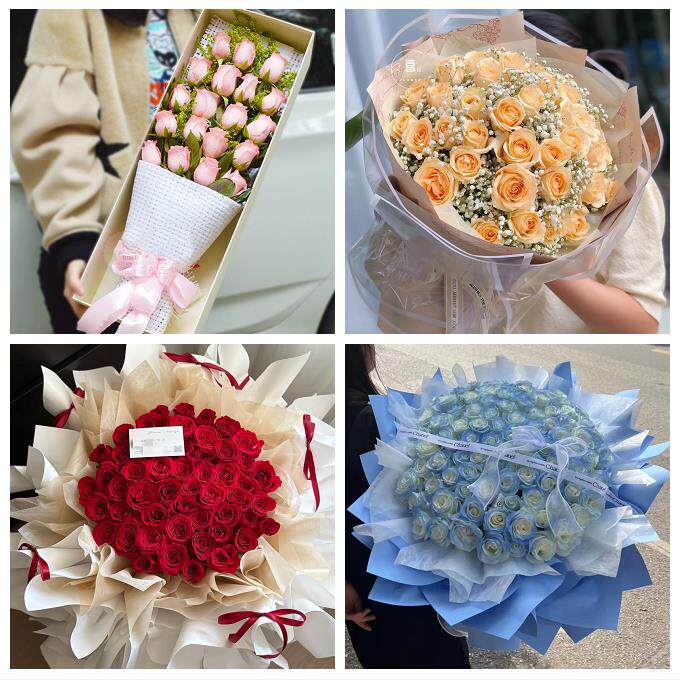 玫瑰花束表白女友老婆生日中卫市沙坡头区中宁县海原县同城鲜花店