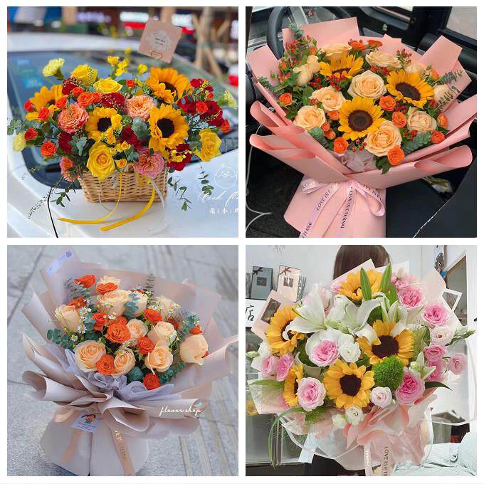 江西上饶市弋阳县余干县鄱阳县同城鲜花店学生高考向日葵玫瑰花束