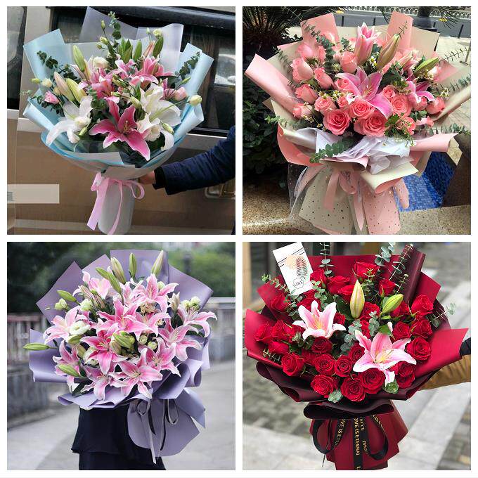 重庆市潼南荣昌区梁平城口县同城鲜花店订玫瑰百合送女友老婆生日