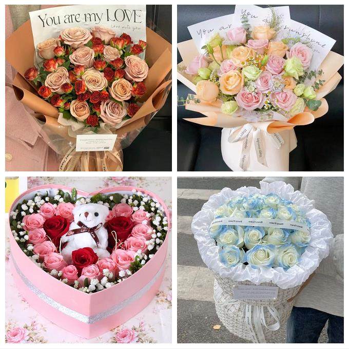 北京市房山区城关新镇向阳街同城鲜花店情人节玫瑰花束礼盒送女友