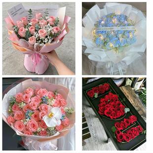 北京市顺义区胜利光明仁和街同城鲜花店情人节送老婆玫瑰表白女友