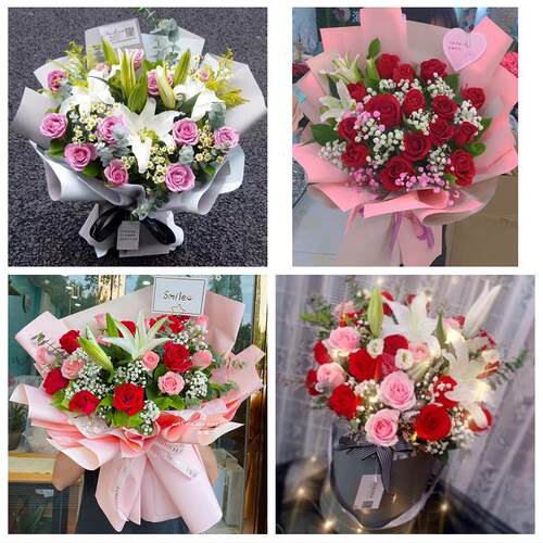 日照市东港岚山区五莲县莒县同城鲜花店订玫瑰百合送女友老婆生日