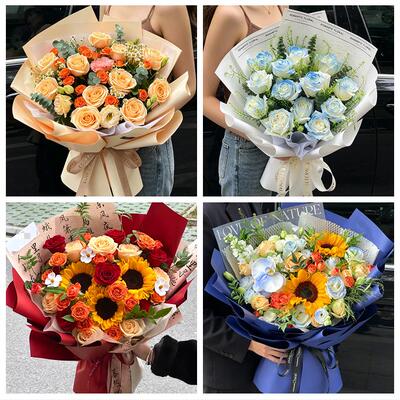 铜陵市铜官义安区郊区枞阳县同城鲜花店送男士朋友向日葵玫瑰花束