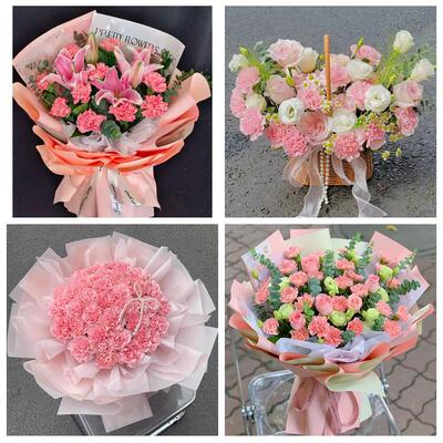 母亲节送妈妈康乃馨花束河北保定市顺平县博野县涿州市同城鲜花店