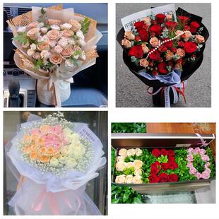 河北邯郸市磁县邱县鸡泽广平县同城鲜花店送11朵33枝玫瑰表白女友