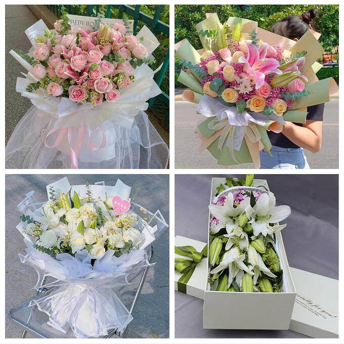送贵阳市息烽县修文县清镇市同城鲜花店送闺蜜女朋友百合玫瑰花束
