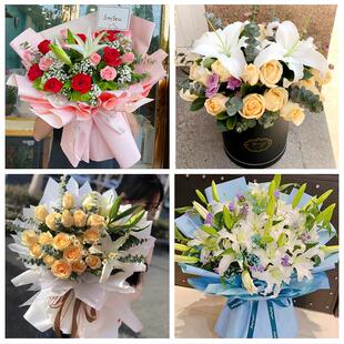 襄阳保康县老河口枣阳宜城市同城鲜花店订玫瑰百合送女友老婆生日