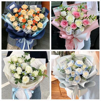520玫瑰花束礼盒送女友河南信阳市固始县潢川县淮滨县同城鲜花店