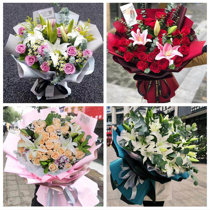 郑州上街惠济区中牟县巩义市同城鲜花店订玫瑰百合送女友老婆生日