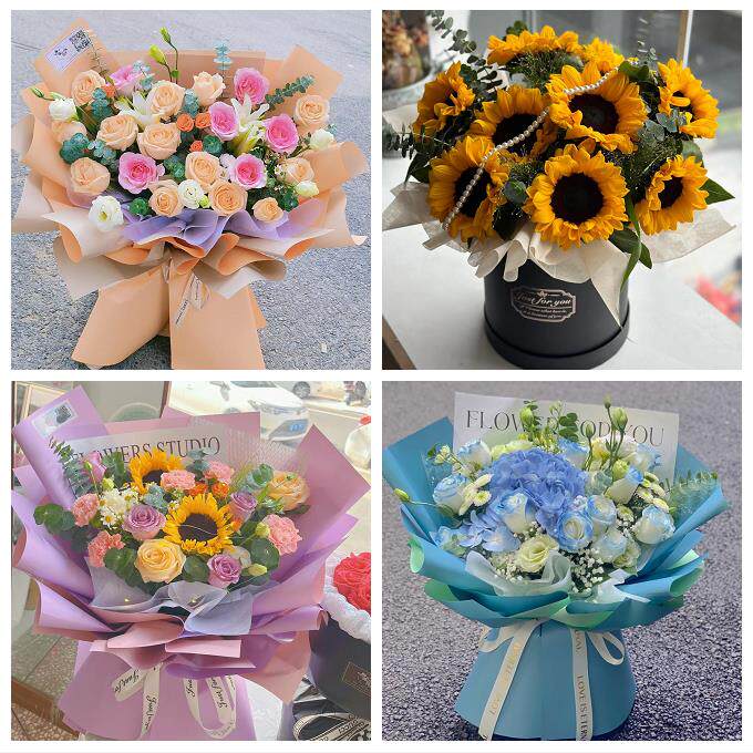 广东湛江市赤坎区霞山区坡头区同城鲜花店向日葵玫瑰混搭生日花束