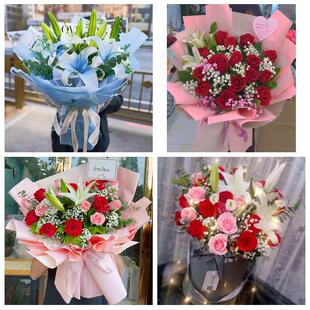 乌兰察布集宁区卓资县化德县同城鲜花店订玫瑰百合送女友老婆生日