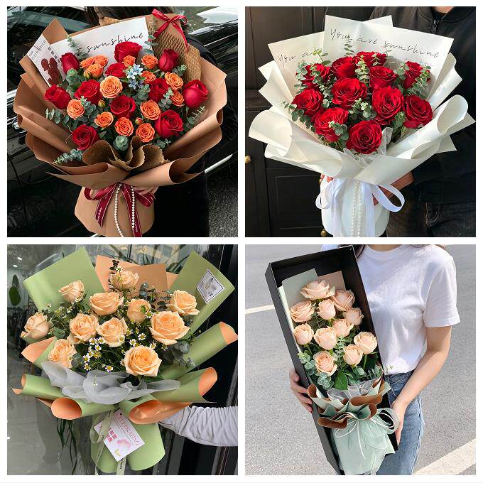 520玫瑰花束礼盒送女友北京市大兴区清源街道亦庄旧宫同城鲜花店