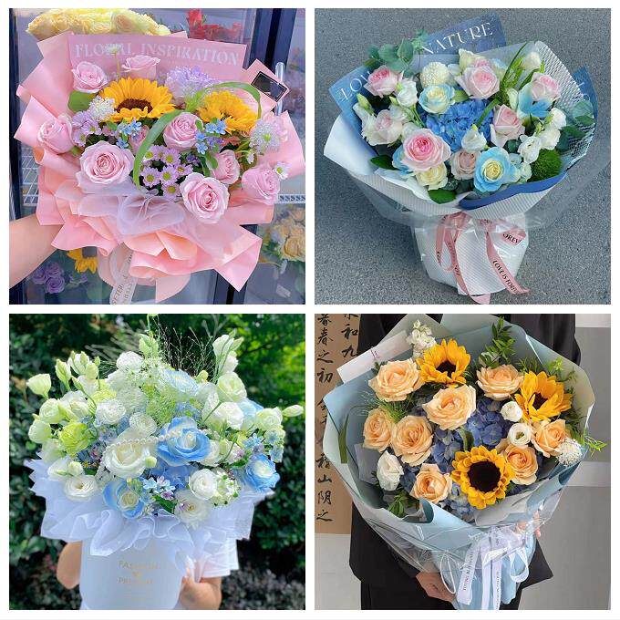 东莞市厚街沙田道滘镇洪梅镇同城鲜花店玫瑰向日葵绣球送朋友生日