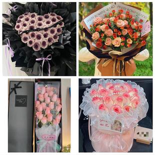 云南丽江市古城区玉龙县永胜县同城鲜花店圣诞平安夜玫瑰花束礼盒