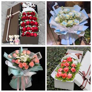 湖南郴州市宜章永兴嘉禾临武县同城鲜花店送11朵33枝玫瑰表白女友