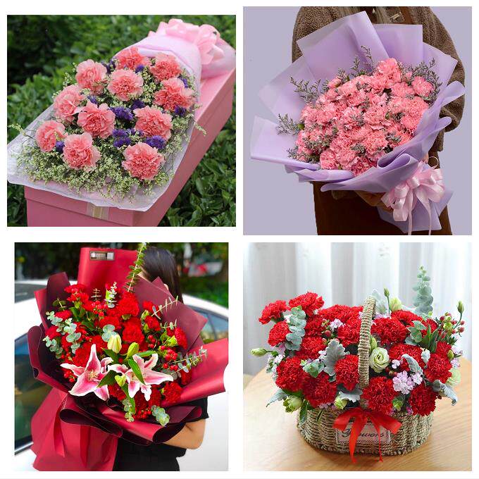 唐山市路南路北古冶区开平区同城鲜花店38女王节康乃馨送妈妈婆婆