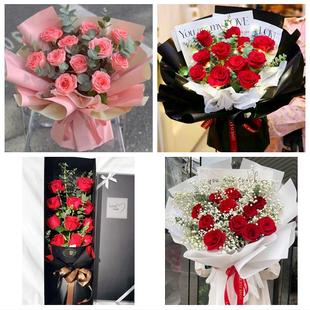 浙江温州市鹿城龙湾瓯海洞头区同城鲜花店订情人节玫瑰送女友老婆
