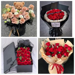 黔东南州锦屏剑河台江黎平县同城鲜花店情人节送老婆玫瑰表白女友