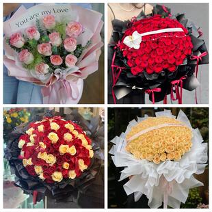 河北省石家庄市长安桥西新华区鲜花店同城配送女朋友情人节红玫瑰