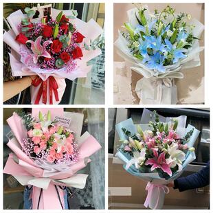 天津市南开区长虹鼓楼兴南街同城鲜花店订玫瑰百合送女友老婆生日