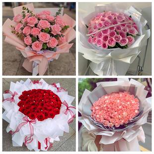 南宁市良庆邕宁武鸣区隆安县同城鲜花店情人节送老婆玫瑰表白女友