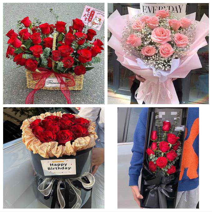 宁夏省吴忠市同心县青铜峡市区同城花店订38玫瑰鲜花送老婆女朋友