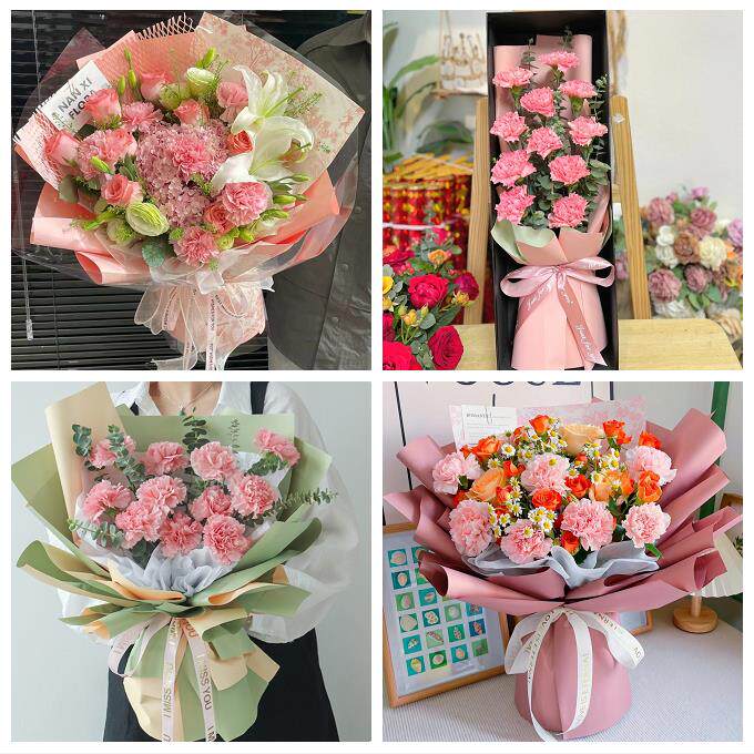 上海市浦东新区高行高东张江同城鲜花店康乃馨花束送长辈父母生日