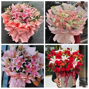 福建宁德市屏南县寿宁县周宁县同城鲜花店送玫瑰百合花束老婆生日