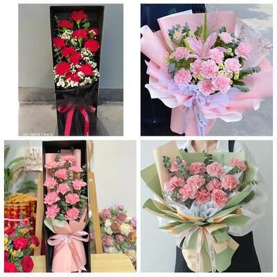 忻州市忻府区定襄五台县代县同城鲜花店康乃馨花束送长辈父母生日