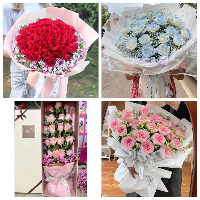 四川宜宾市江安长宁县高县珙县鲜花店同城配送女朋友草莓玫瑰花束