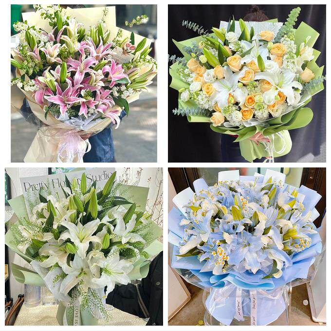 四川遂宁市蓬溪县射洪县大英县同城鲜花店送玫瑰百合花束老婆生日