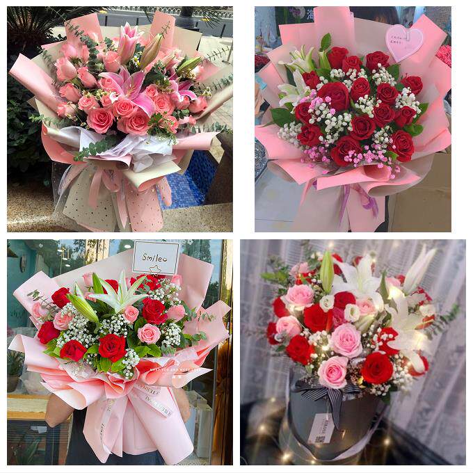 海口市秀英龙华琼山区美兰区同城鲜花店订玫瑰百合送女友老婆生日