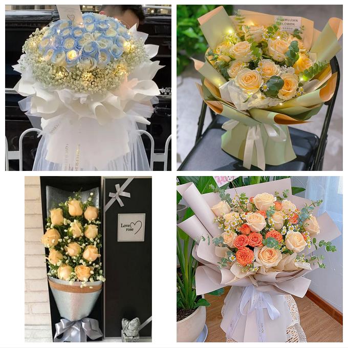 送咸阳市淳化县武功县兴平市同城鲜花店七夕11朵33玫瑰花束送女友